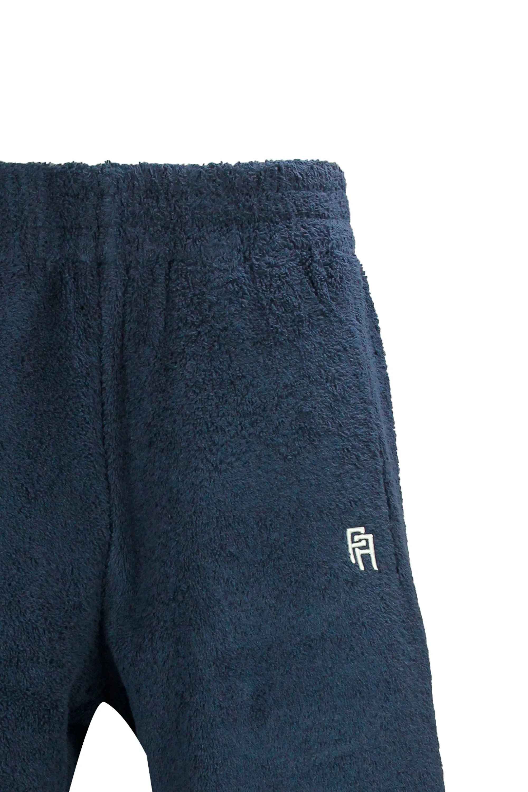 Palm Angels Logo Detailed Fleece Shorts