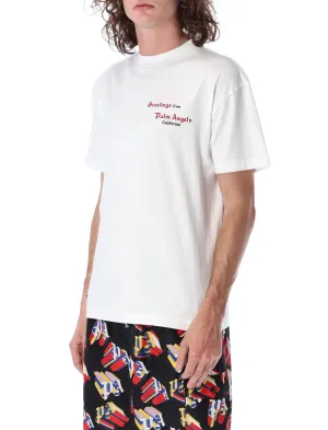 Palm Angels Logo-Print Crewneck T-Shirt