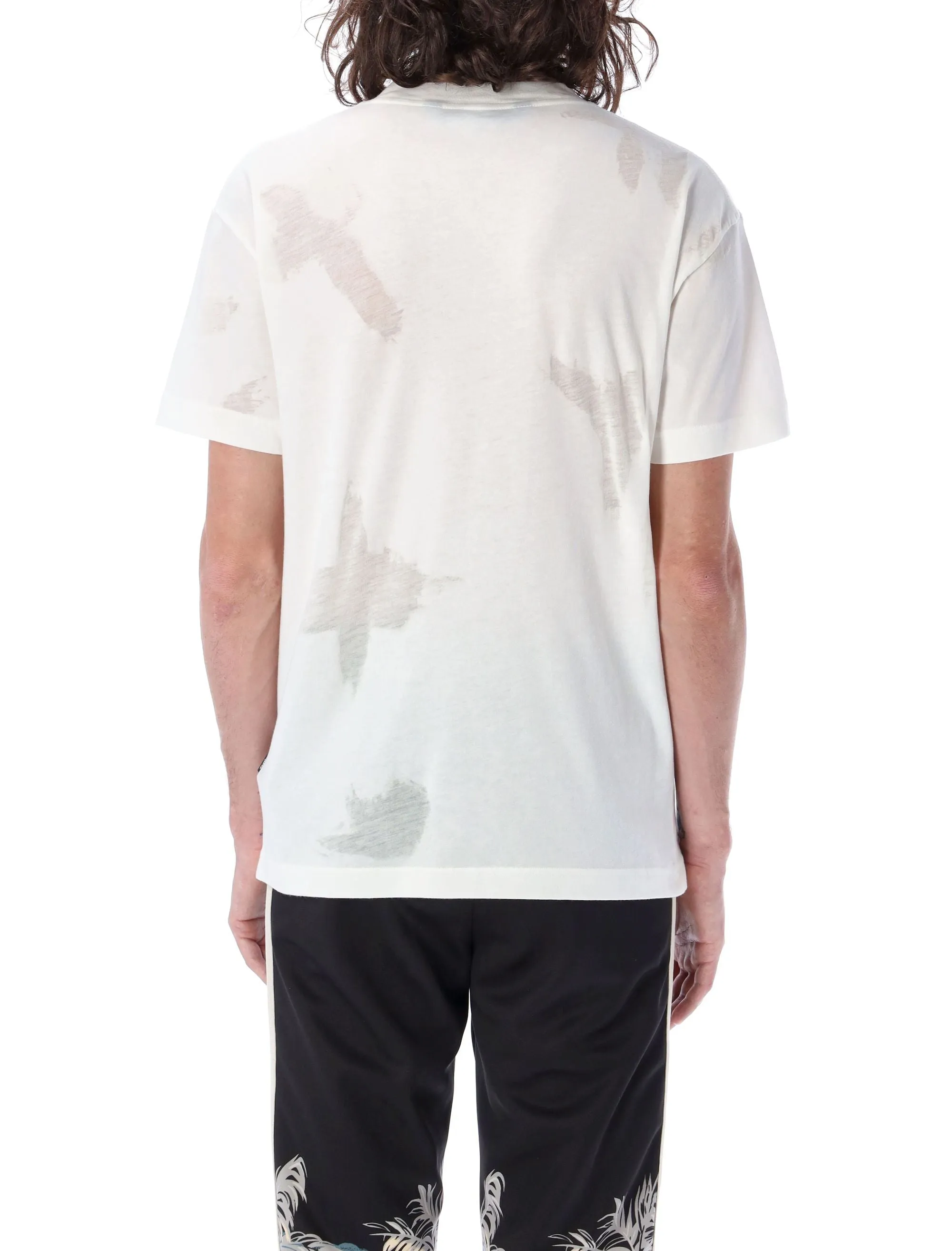 Palm Angels Logo Printed Crewneck T-Shirt