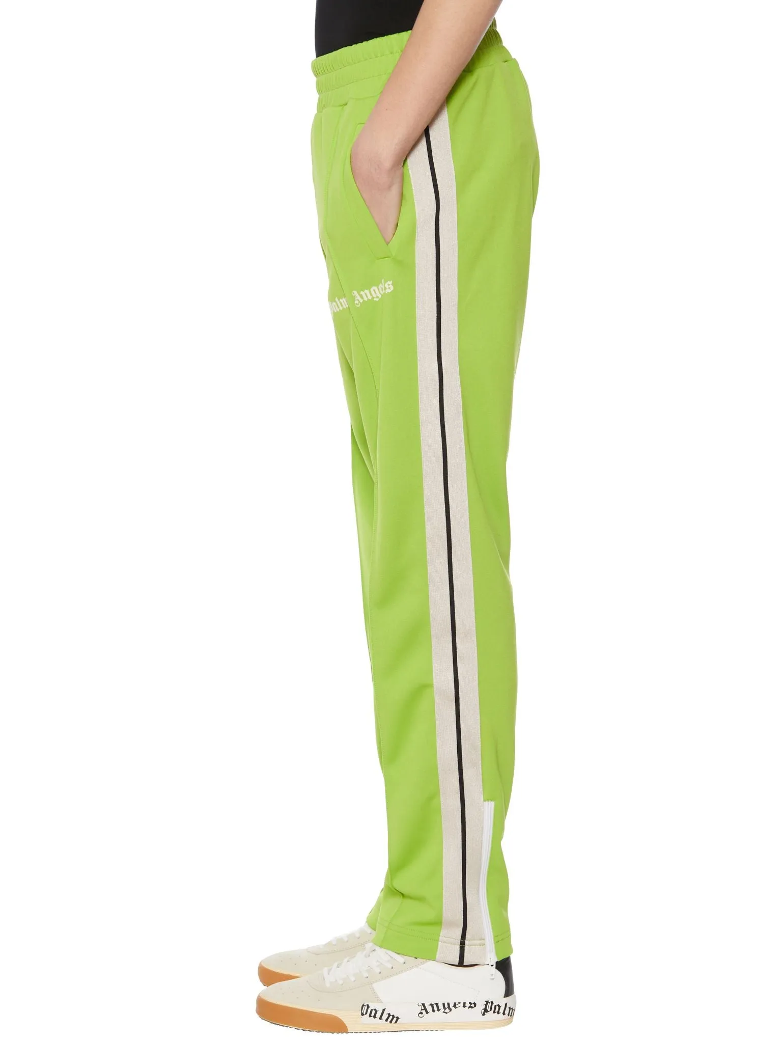 Palm Angels Logo Printed Side Striped Track Pants