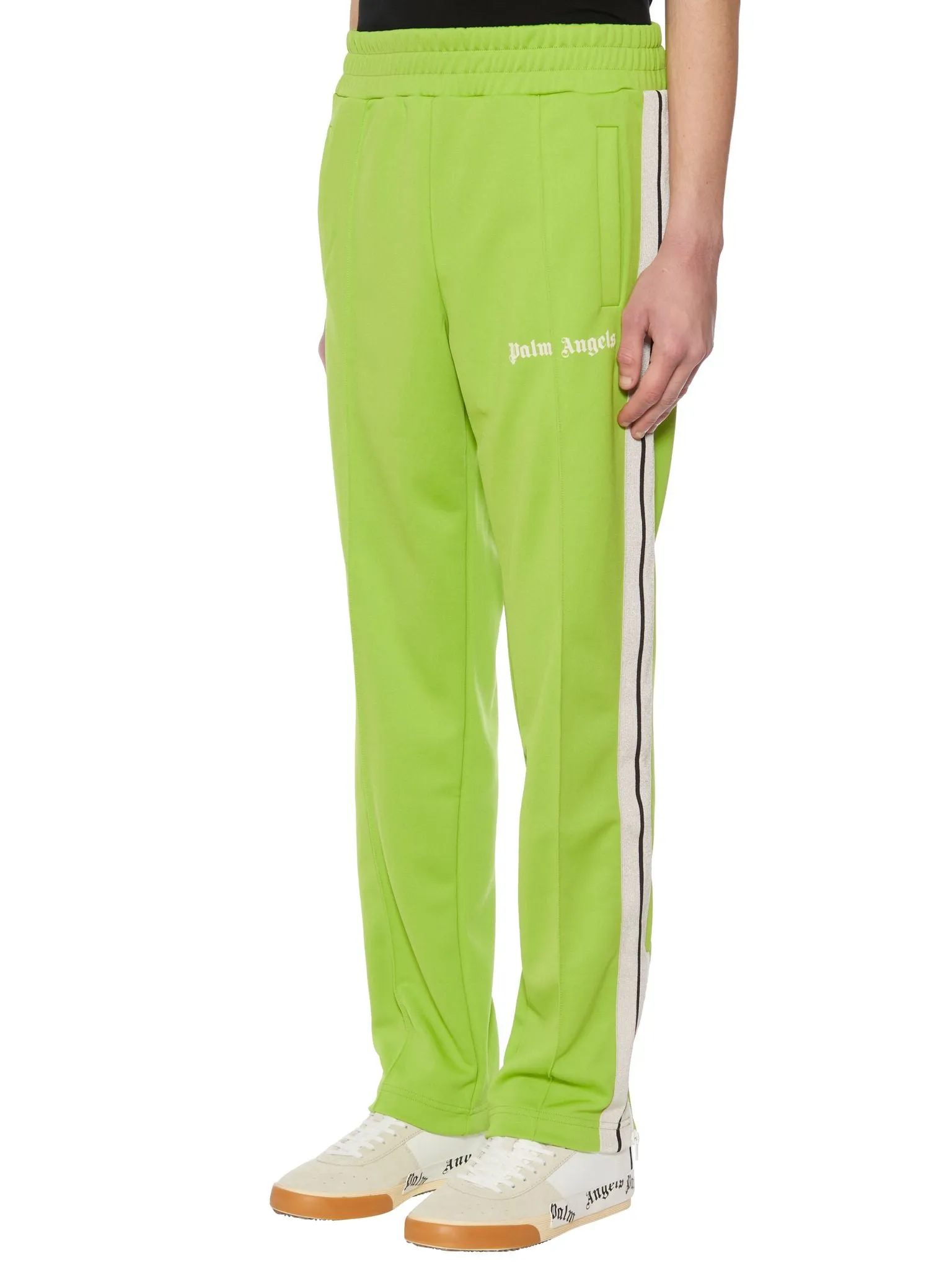 Palm Angels Logo Printed Side Striped Track Pants