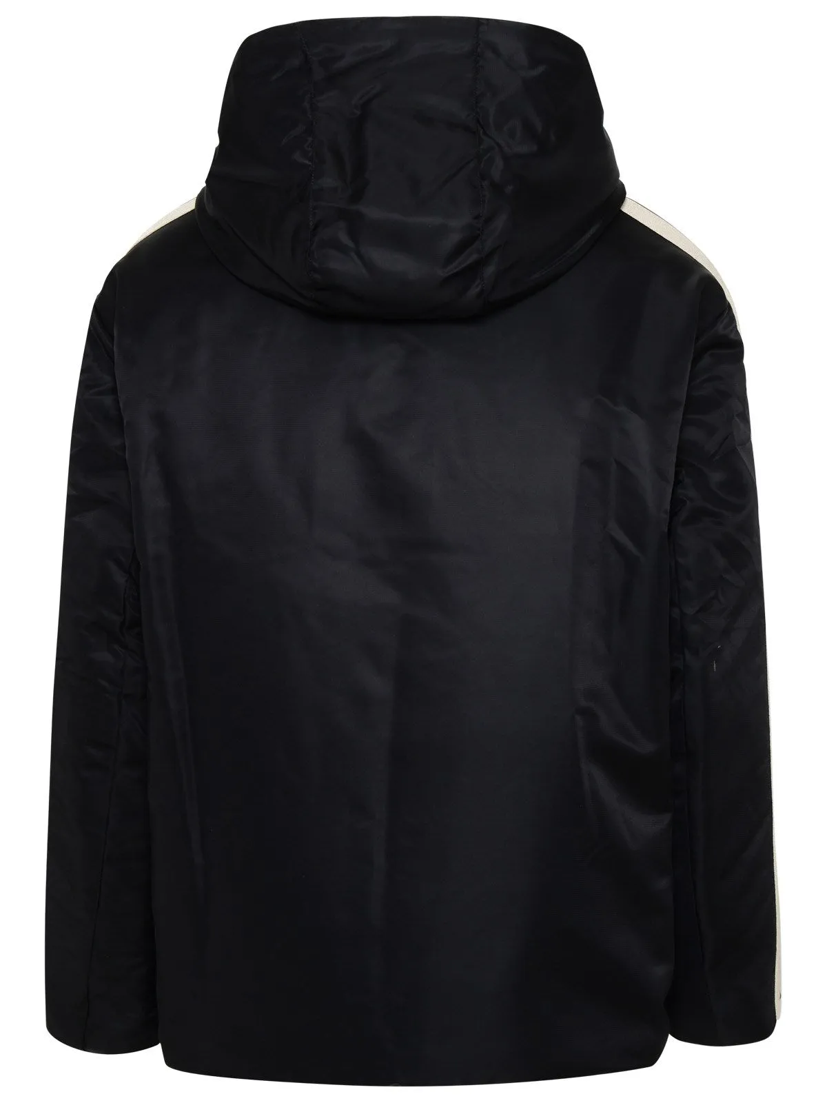 Palm Angels Logo Printed Zip-Up Padded Jacket