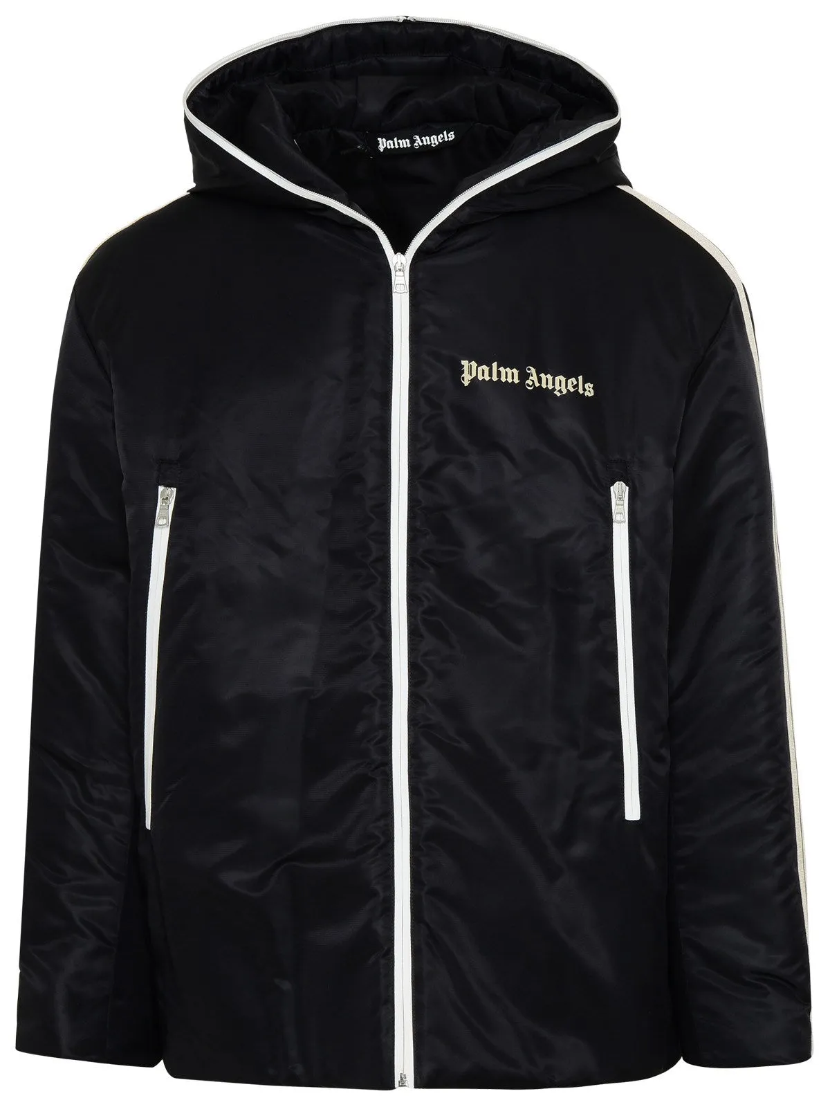 Palm Angels Logo Printed Zip-Up Padded Jacket