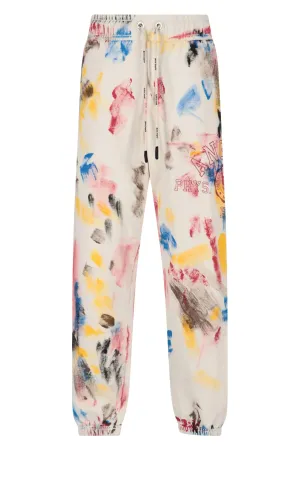 Palm Angels Paint-Splatter Drawstring Track Pants