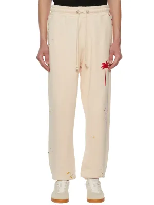Palm Angels Painted Effect Drawstring Track Pants