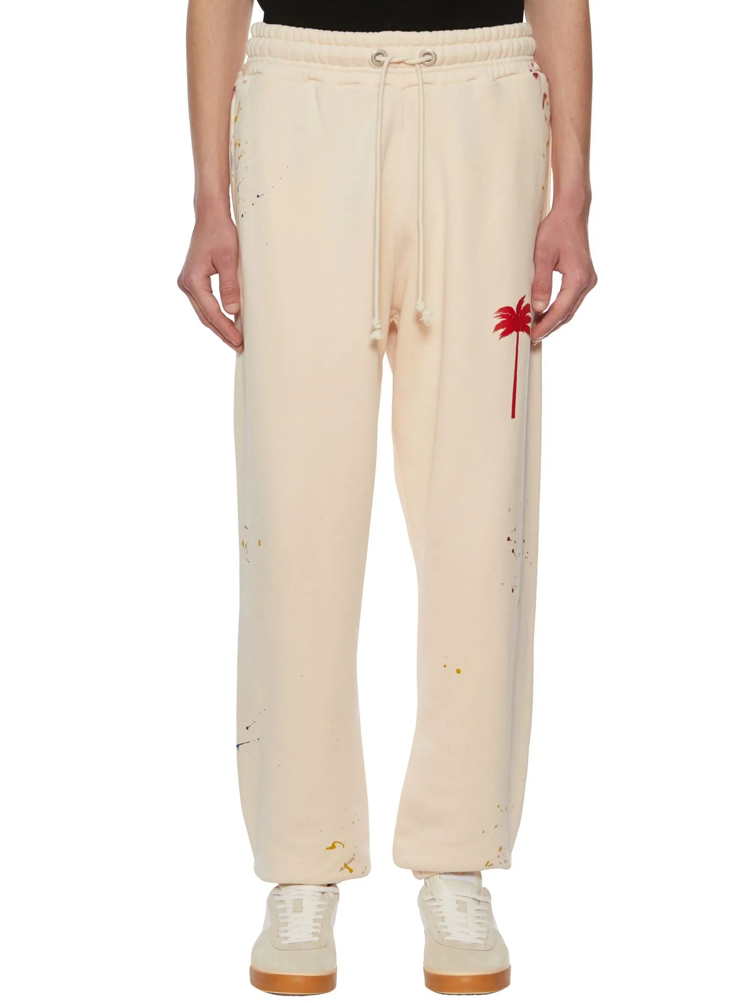 Palm Angels Painted Effect Drawstring Track Pants