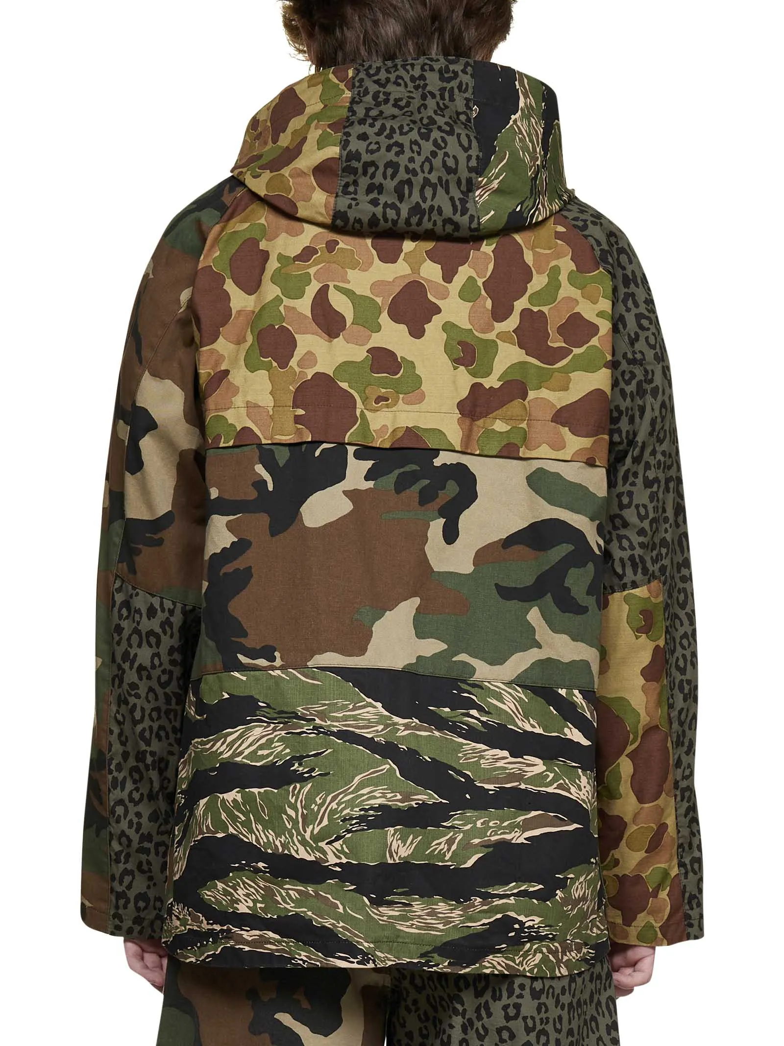 Palm Angels Panelled Zipped Jacket
