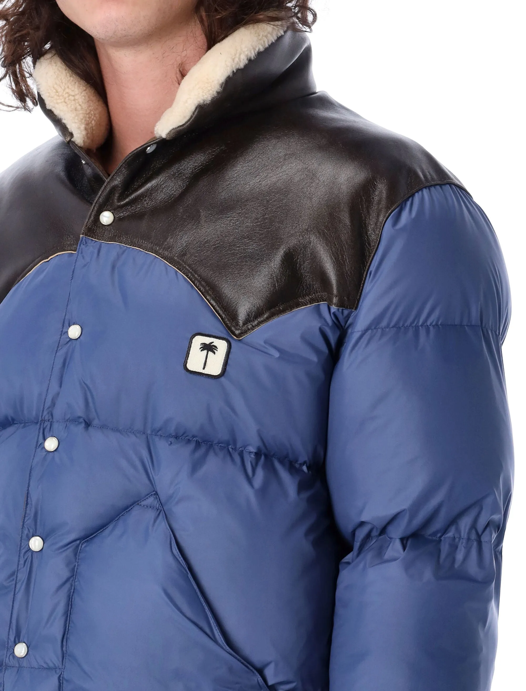 Palm Angels PXP Buttoned Long-Sleeved Jacket