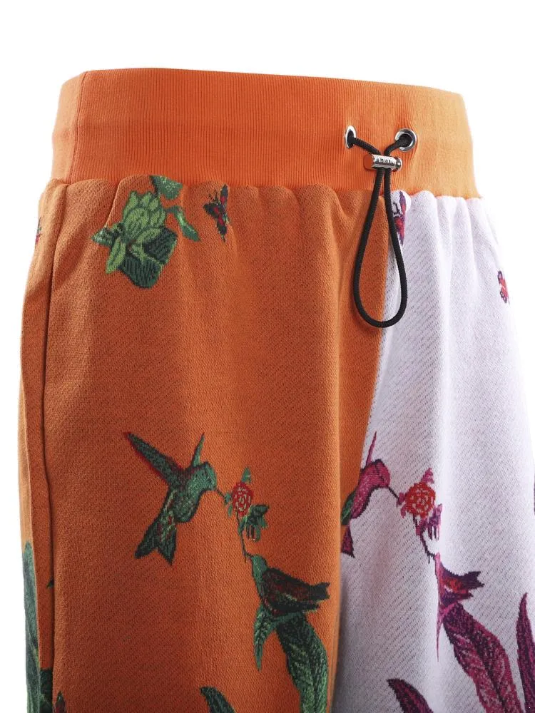 Philipp Plein Floral Print Drawstring Shorts
