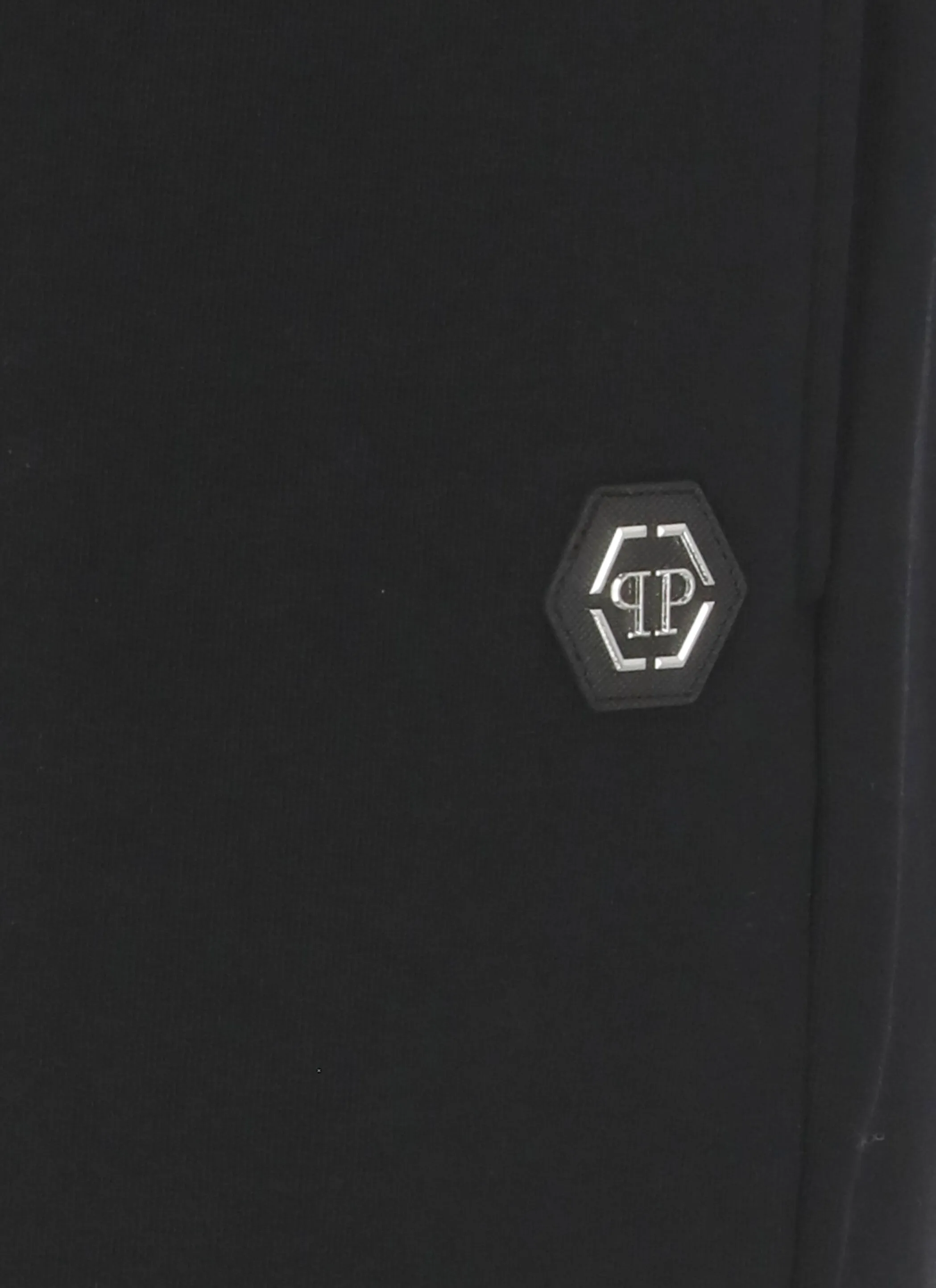 Philipp Plein Iconic Plein Logo Patch Jogging Shorts