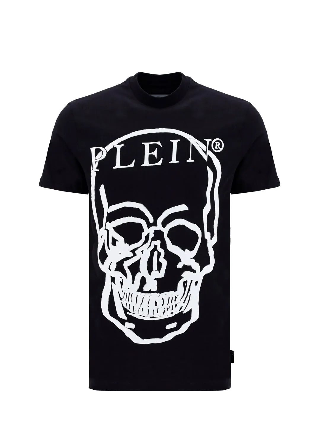 Philipp Plein Jersey SS Skull And Plein Crewneck T-Shirt