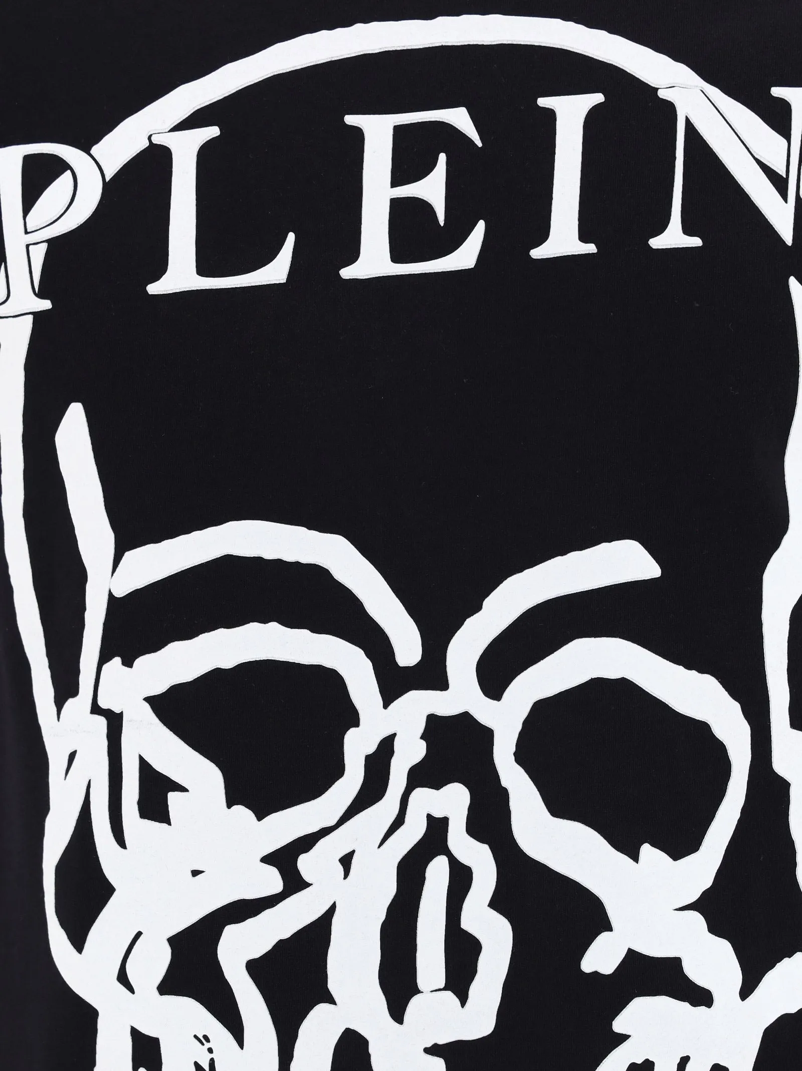 Philipp Plein Jersey SS Skull And Plein Crewneck T-Shirt