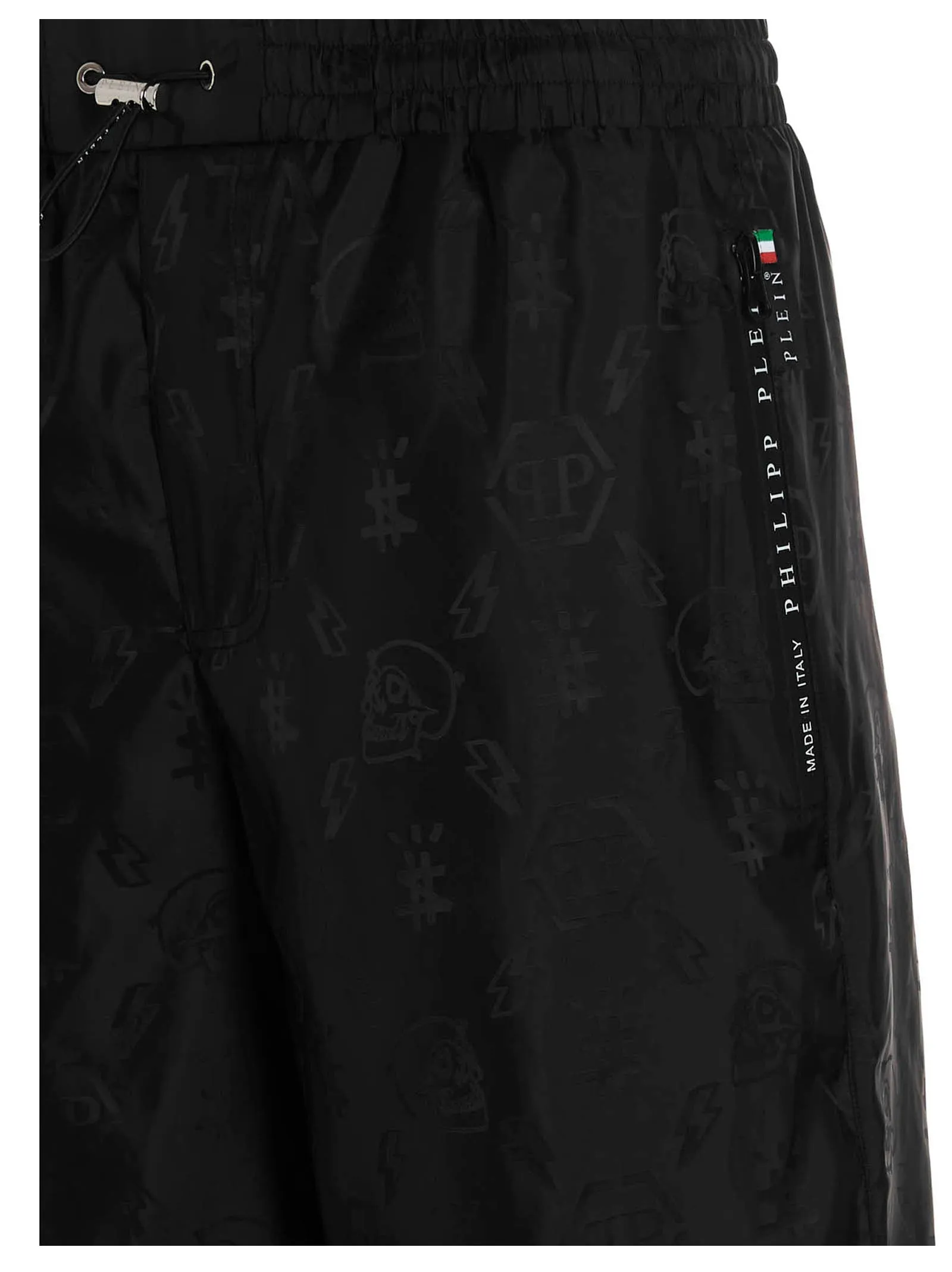 Philipp Plein Logo Printed Zip Detailed Shorts