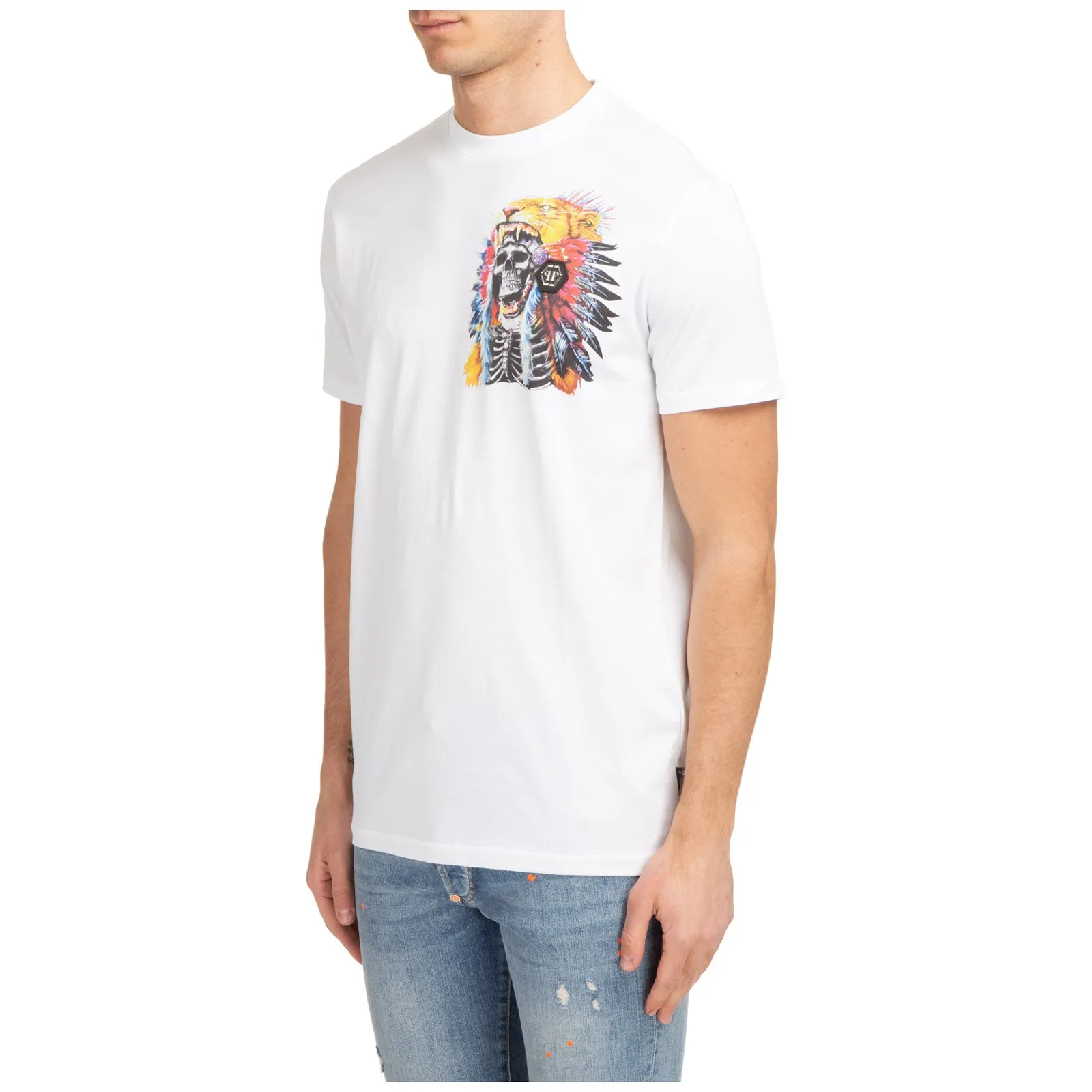 Philipp Plein SS Stones Navajo Round Neck T-Shirt
