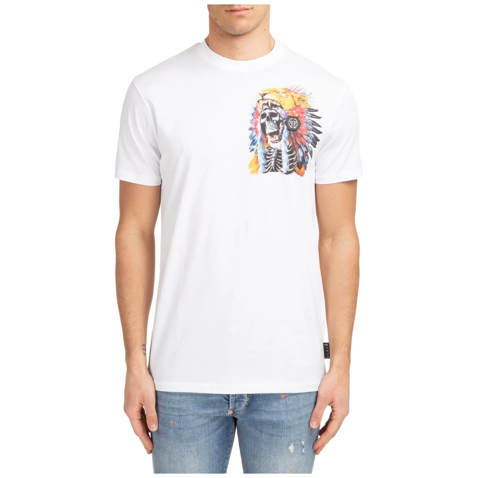 Philipp Plein SS Stones Navajo Round Neck T-Shirt