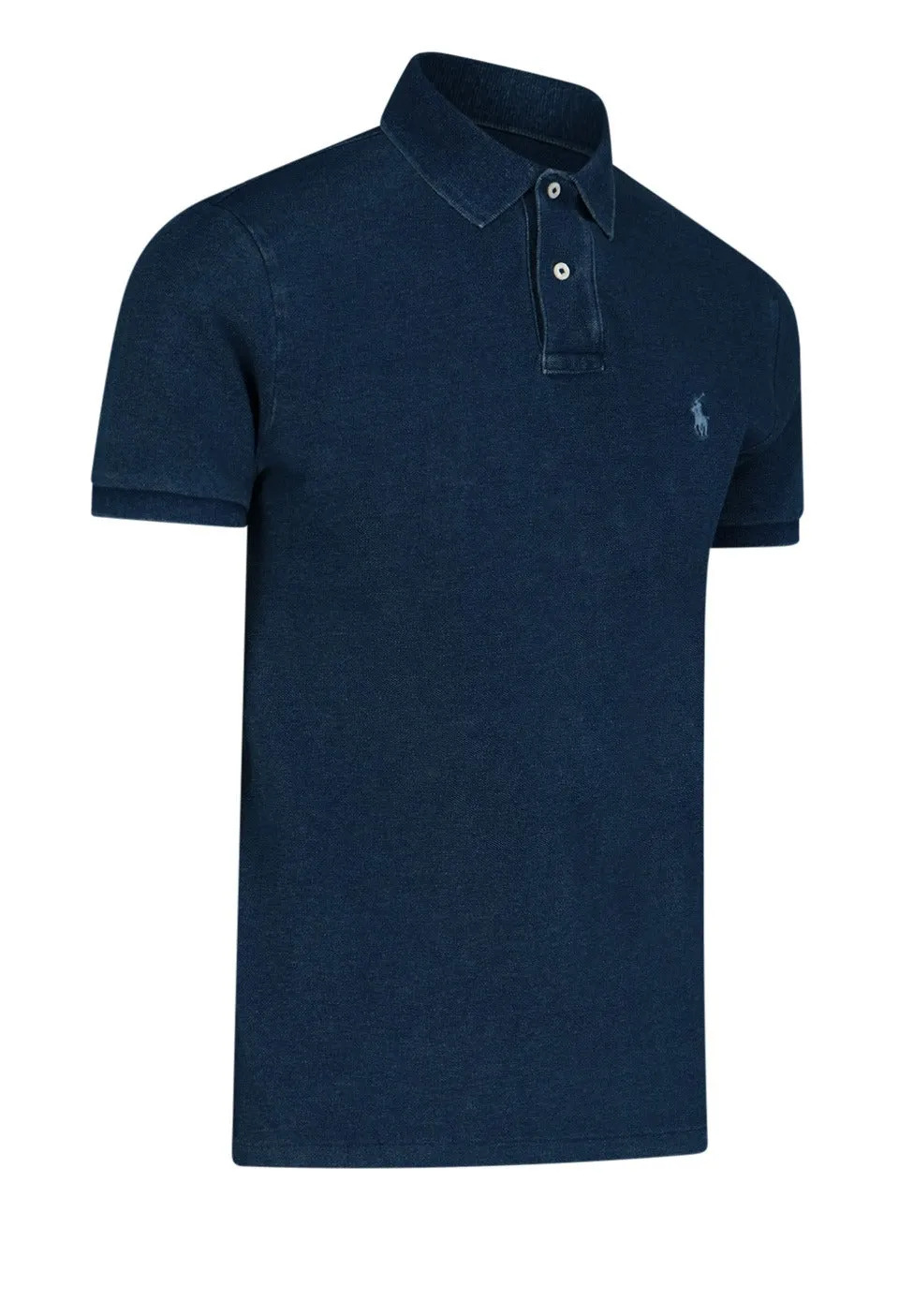 Polo Ralph Lauren Logo Embroidered Straight Hem Polo Shirt