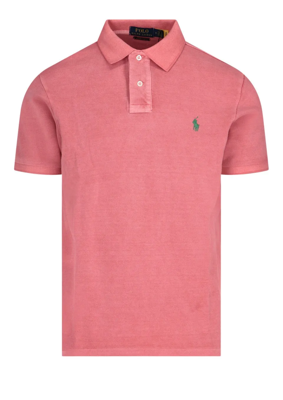 Polo Ralph Lauren Logo Embroidered Straight Hem Polo Shirt