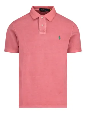 Polo Ralph Lauren Logo Embroidered Straight Hem Polo Shirt