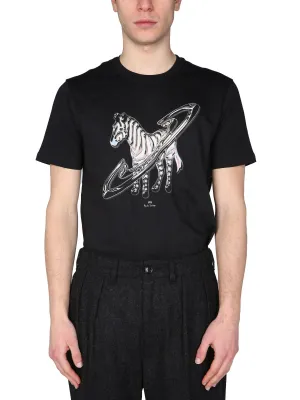 PS Paul Smith Zebra Print Crewneck T-Shirt