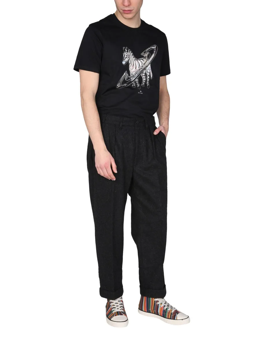 PS Paul Smith Zebra Print Crewneck T-Shirt
