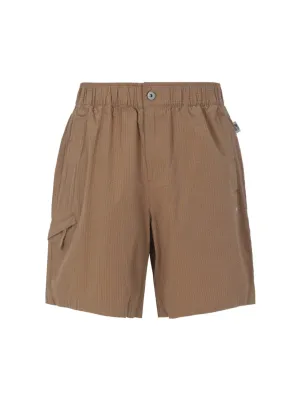 Puma Logo Embroidered Seersucker Shorts