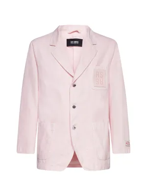 Raf Simons Logo Patch Single-Breasted Jacket