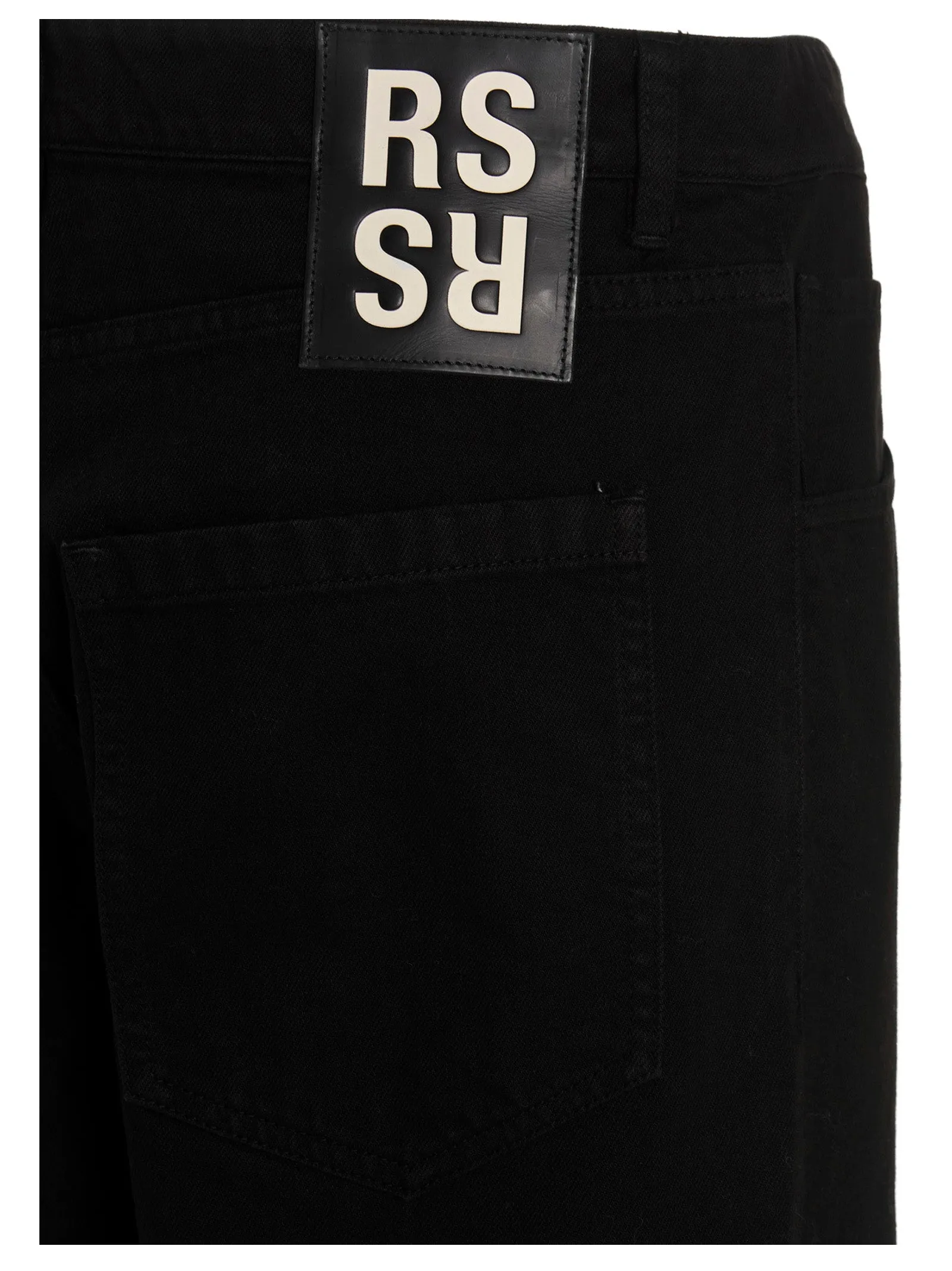 Raf Simons Logo Patched Jeans