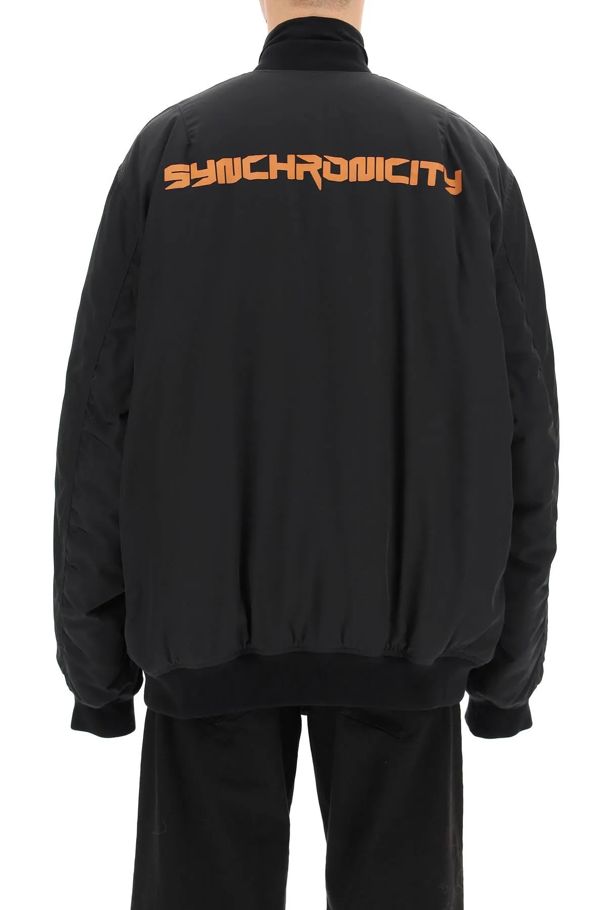 Raf Simons Slogan Printed Padded Jacket