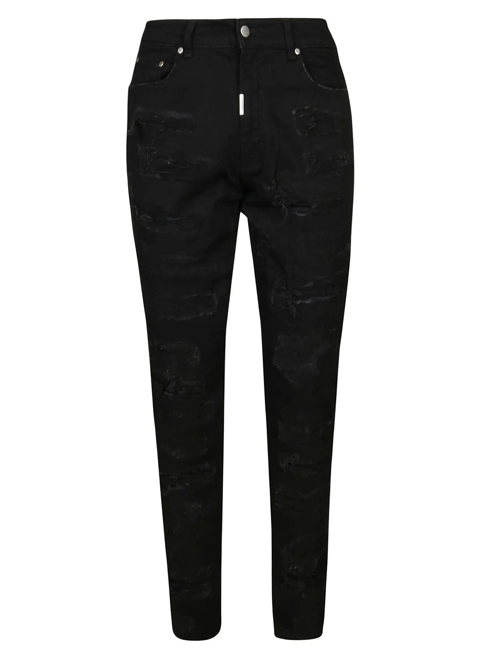 Represent Shredded Distressed Skinny Jeans