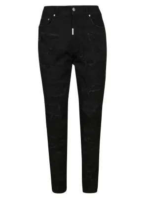 Represent Shredded Distressed Skinny Jeans