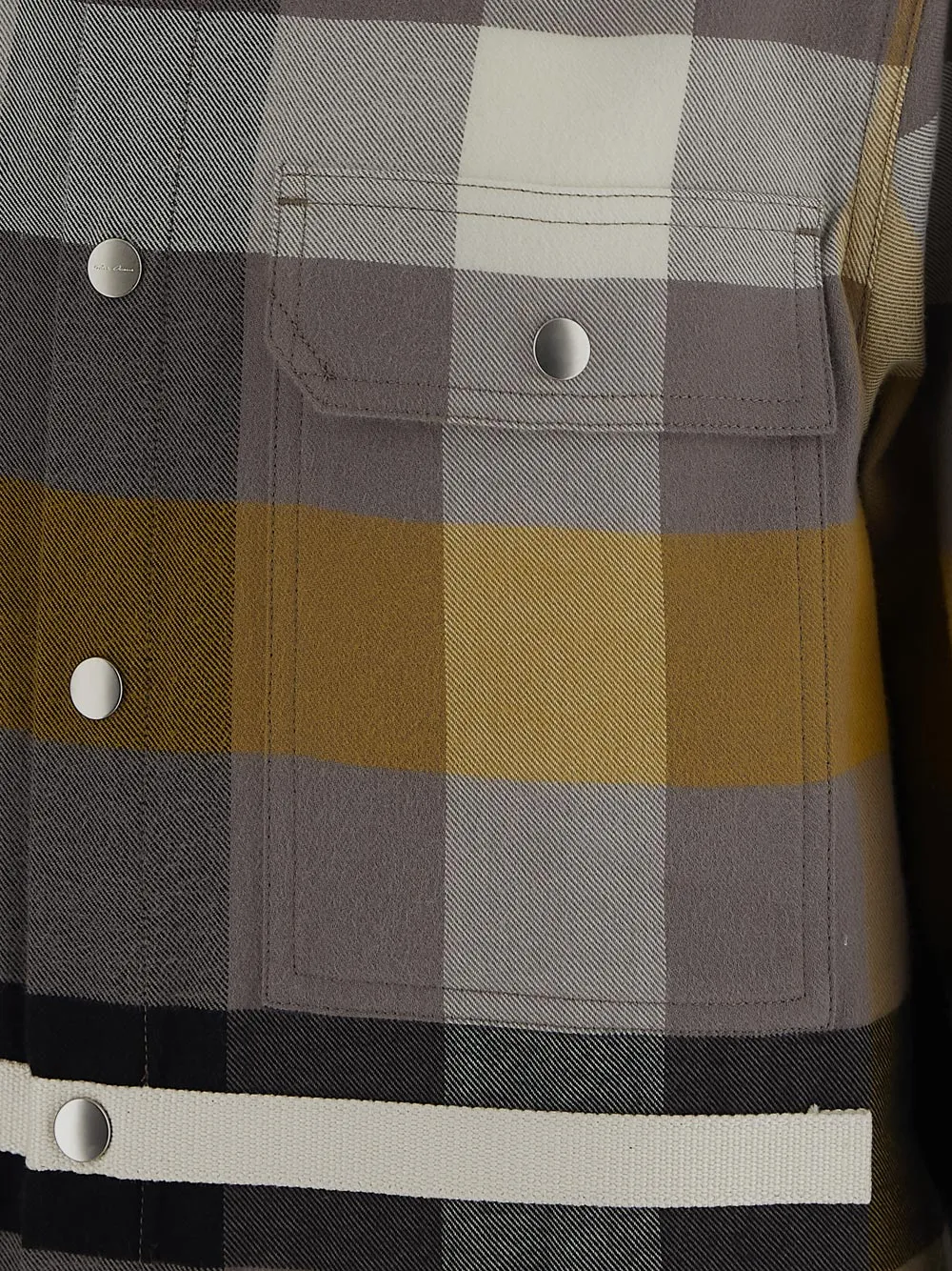 Rick Owens Check Pattern Long Sleeved Shirt Jacket