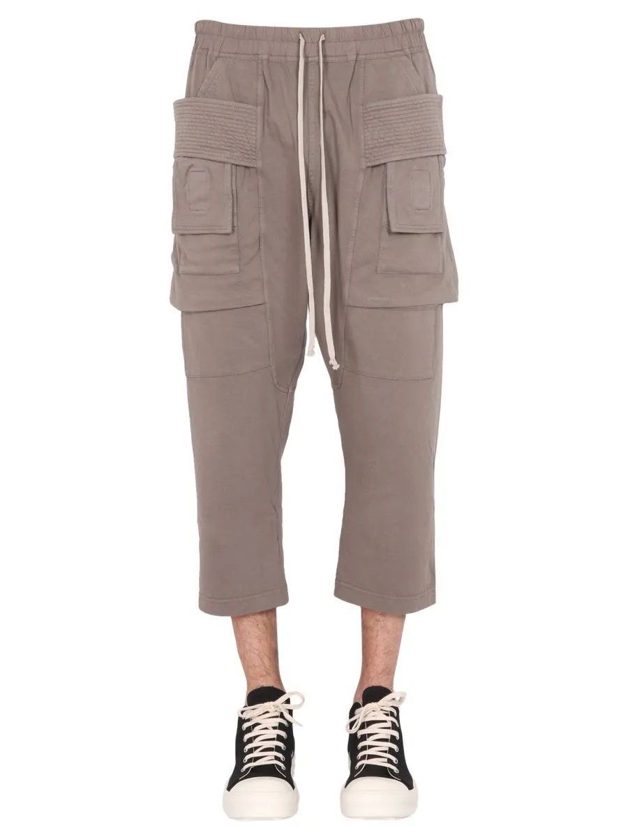 Rick Owens DRKSHDW Drawstring Cropped Cargo Pants