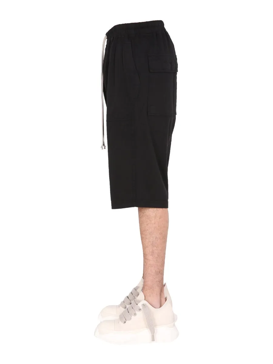 Rick Owens DRKSHDW Drawstring Oversized Bermuda Shorts