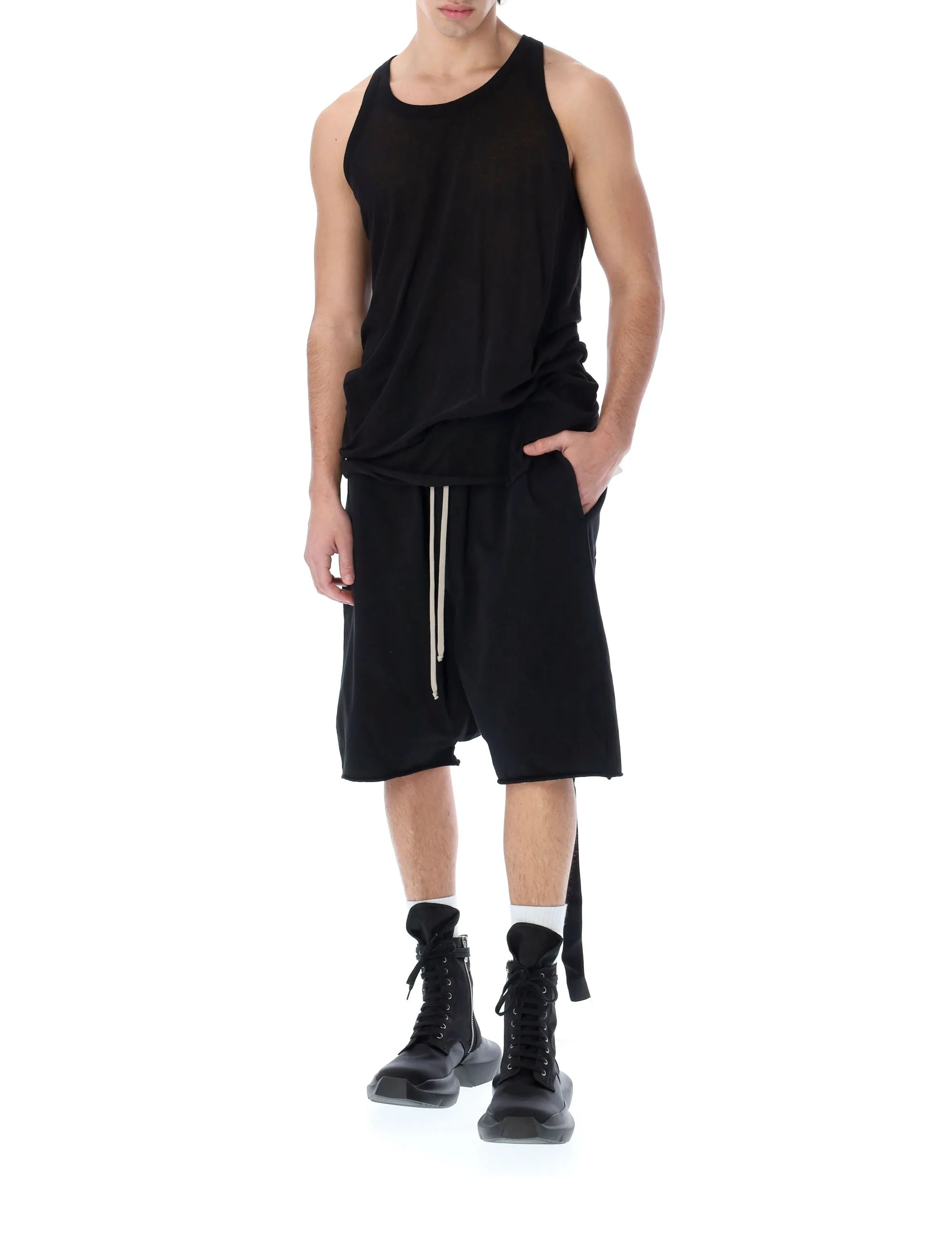 Rick Owens DRKSHDW Drop-Crotch Drawstring Shorts