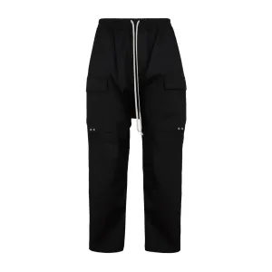 Rick Owens High Waist Drawstring Cargo Pants