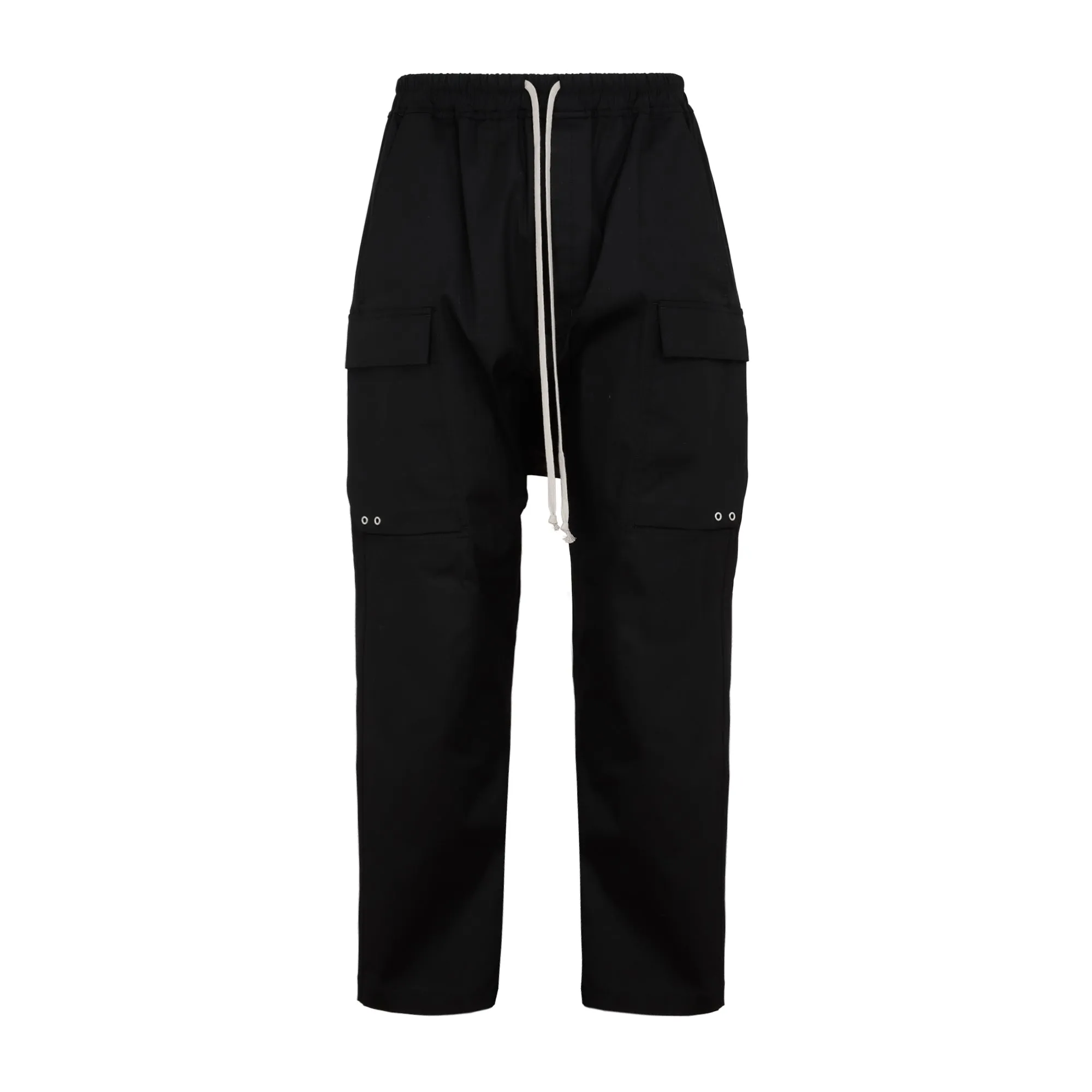 Rick Owens High Waist Drawstring Cargo Pants