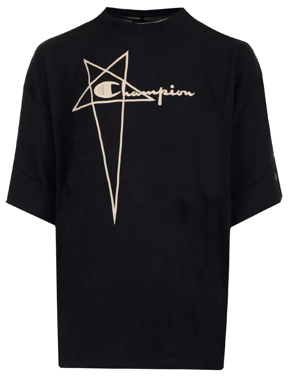 Rick Owens Logo Embroidered Crewneck T-Shirt