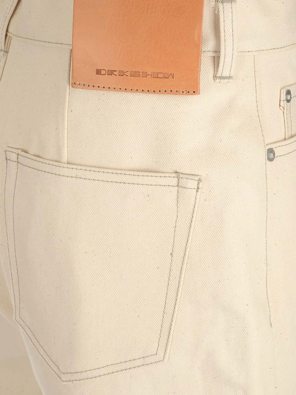Rick Owens Logo Patch Bootcut Jeans