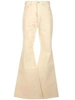 Rick Owens Logo Patch Bootcut Jeans