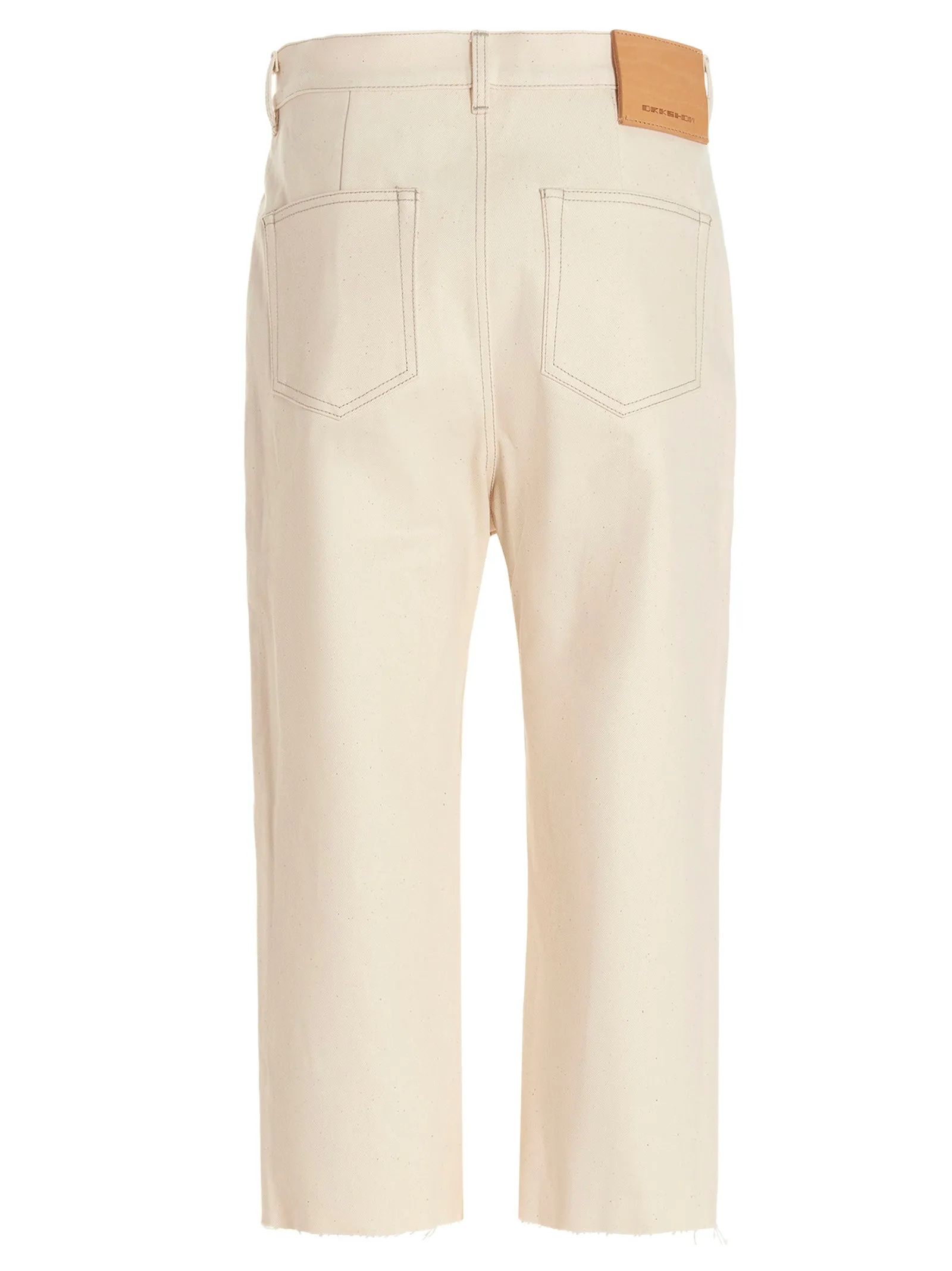 Rick Owens Logo Patch Slim Cut Jeans