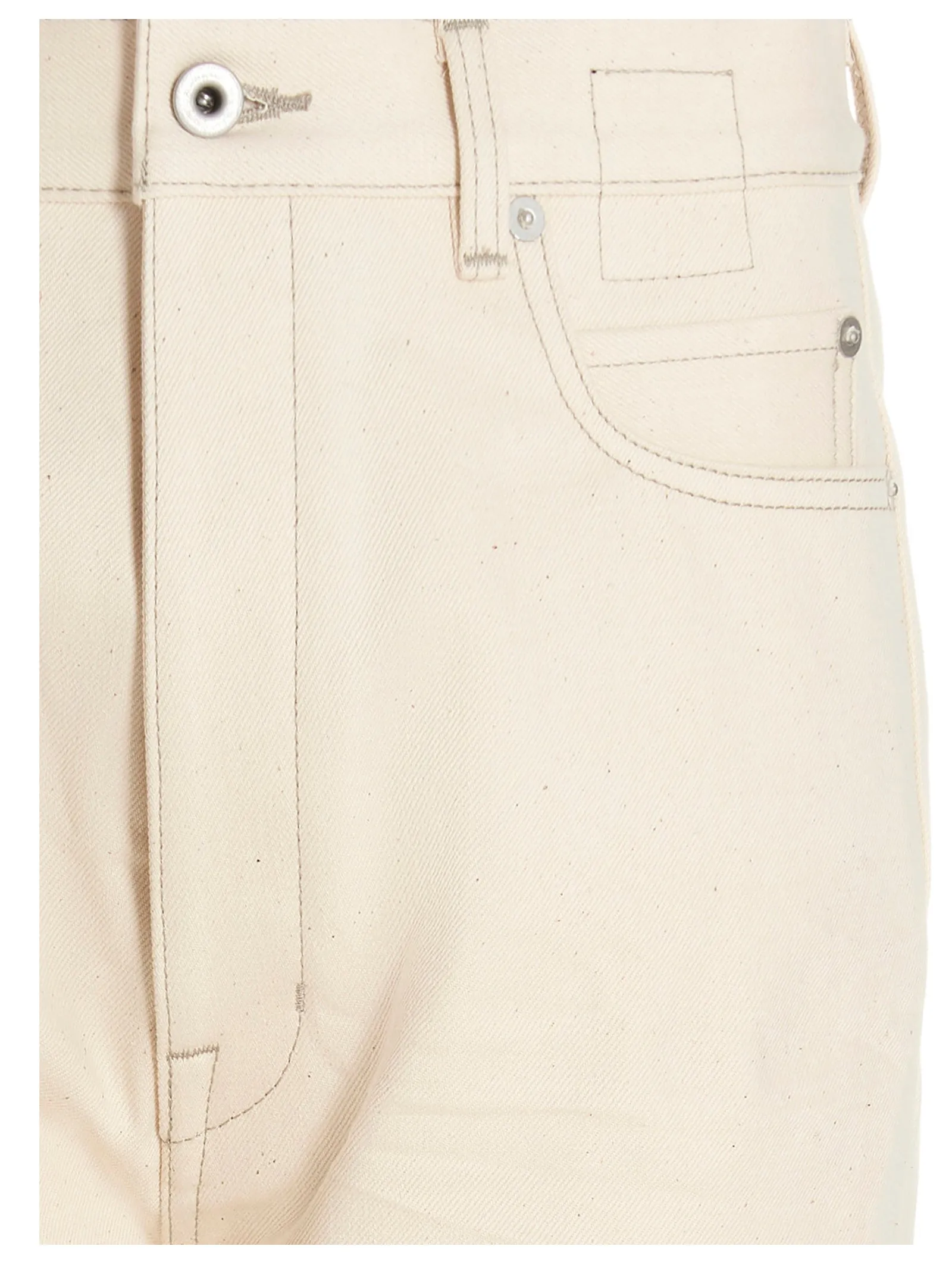 Rick Owens Logo Patch Slim Cut Jeans