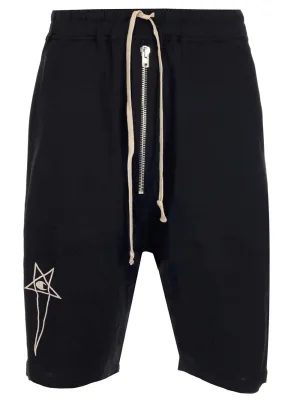 Rick Owens Zip-Up Drawstring Cargo Shorts