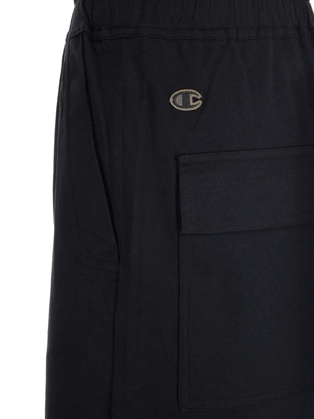 Rick Owens Zip-Up Drawstring Cargo Shorts