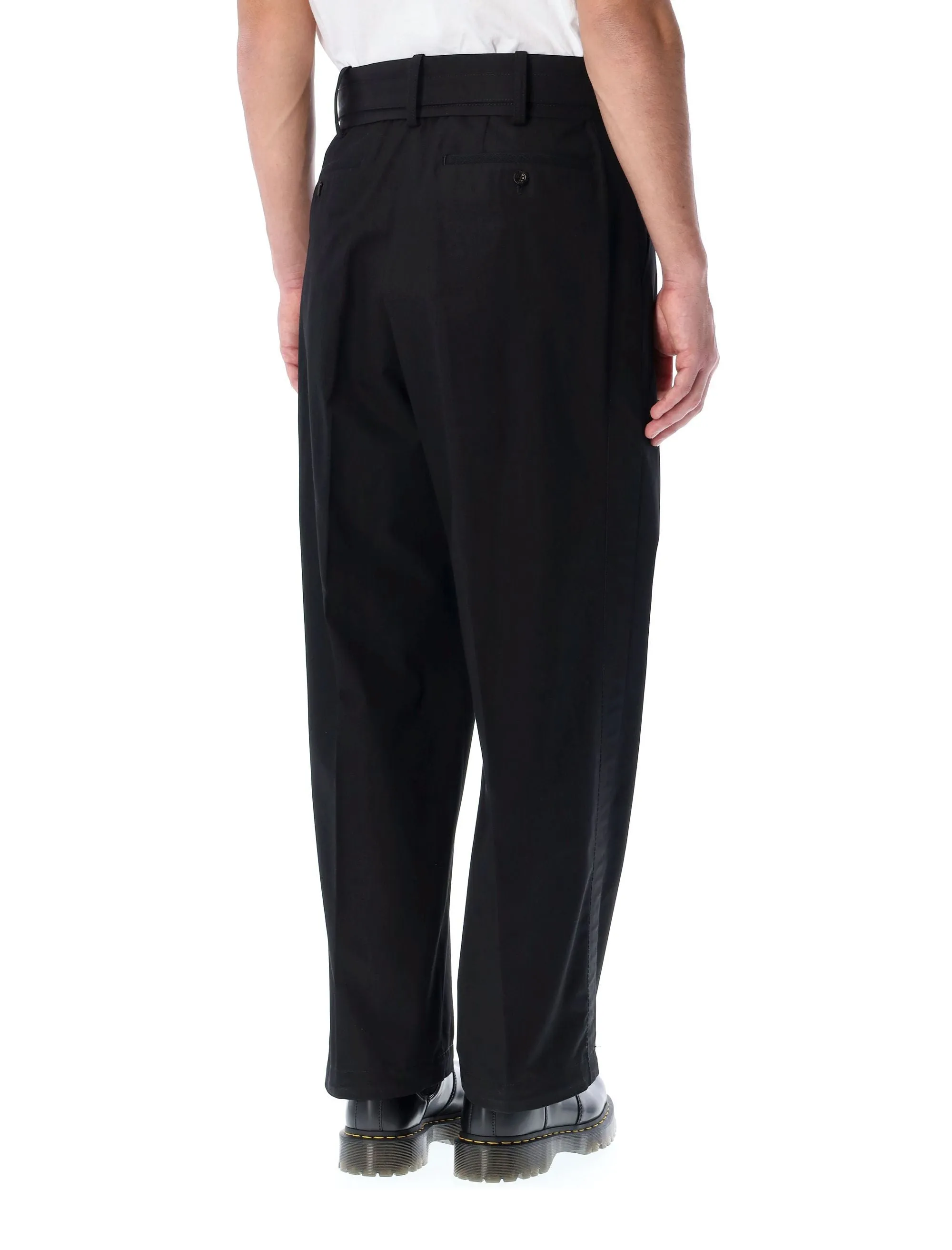 Sacai Belted Straight Leg Pants
