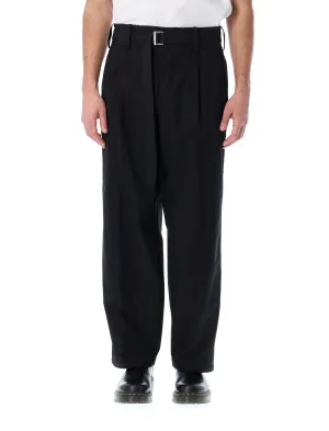 Sacai Belted Straight Leg Pants