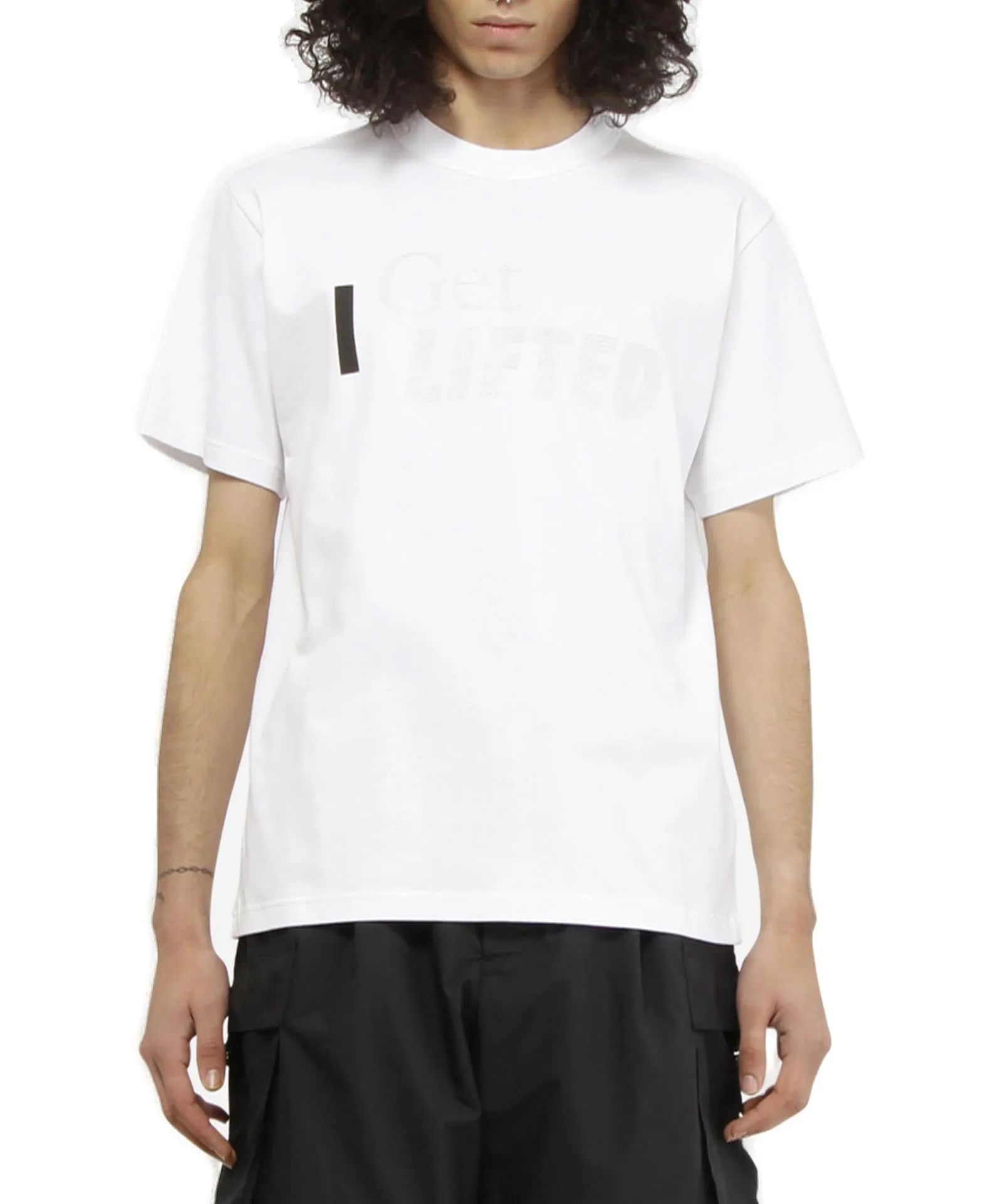 Sacai Logo Printed Crewneck T-Shirt