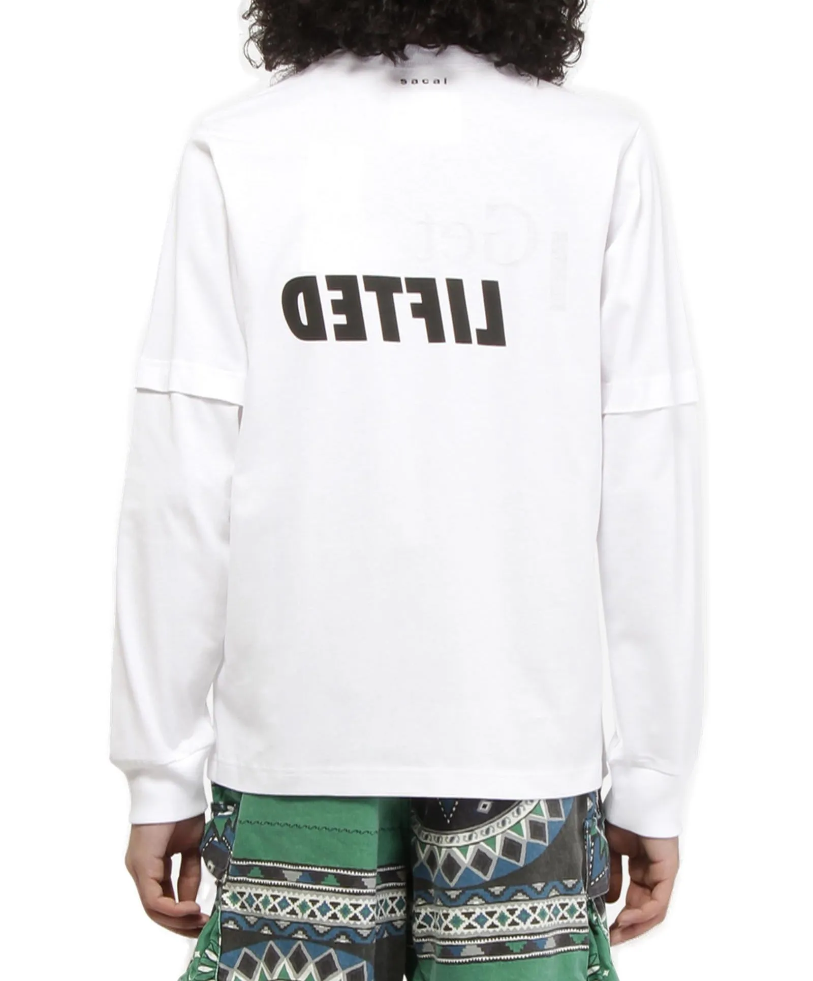 Sacai Logo Printed Crewneck T-Shirt