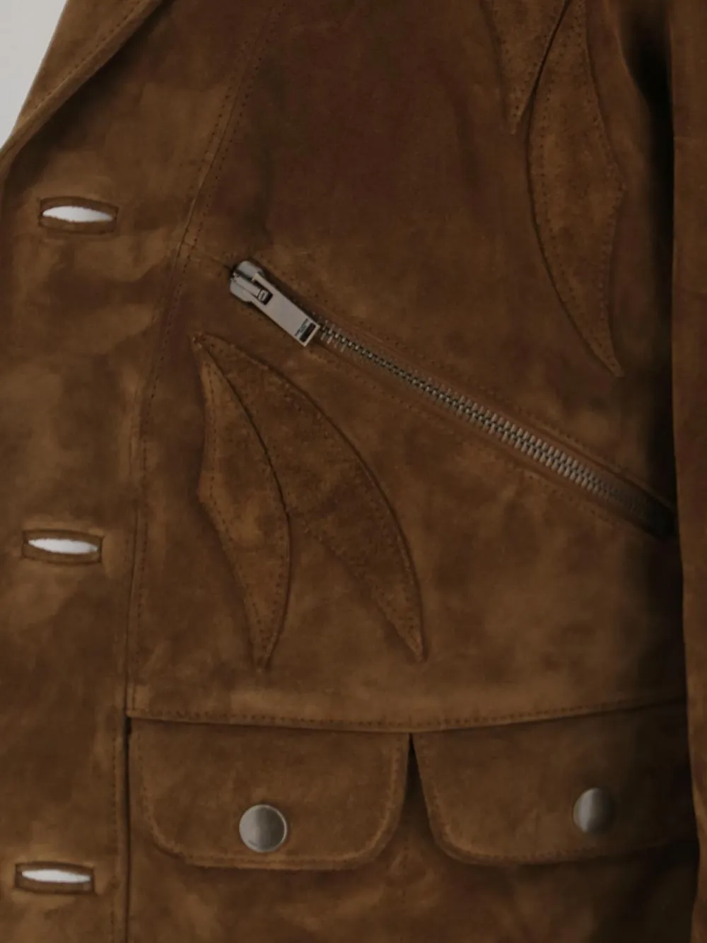 Saint Laurent Buttoned Biker Jacket