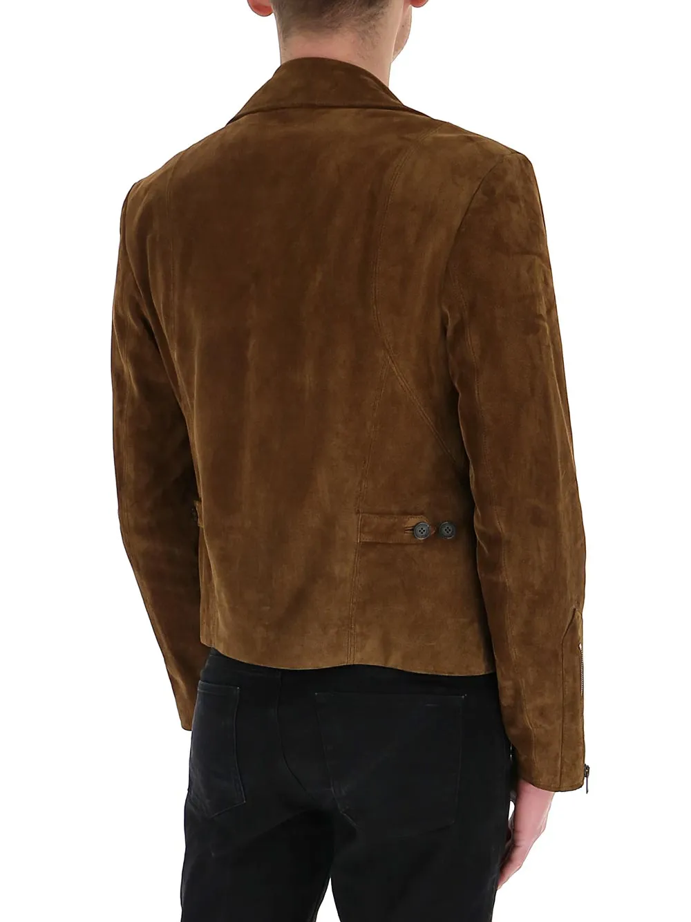 Saint Laurent Buttoned Biker Jacket