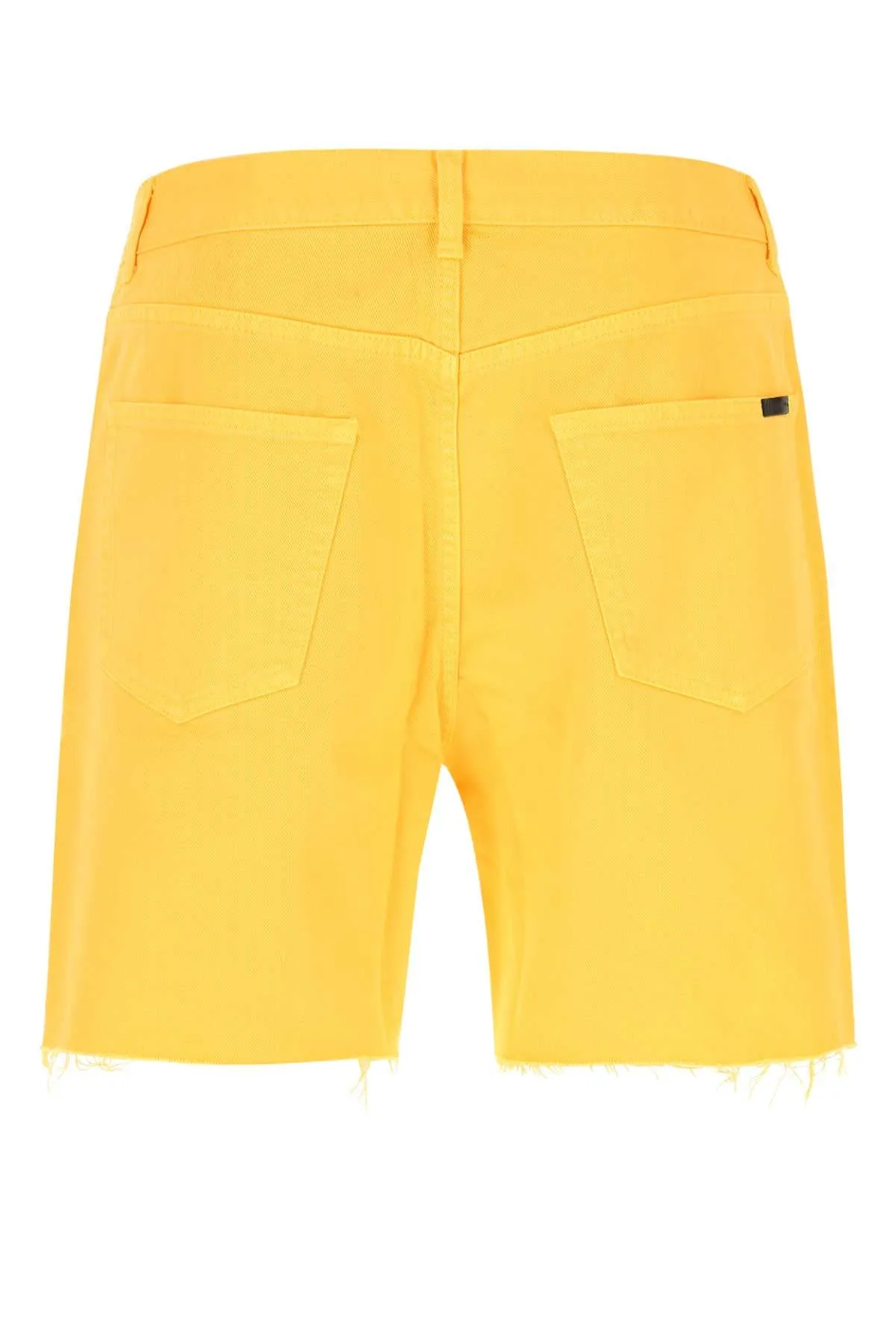 Saint Laurent Frayed Edge Denim Shorts
